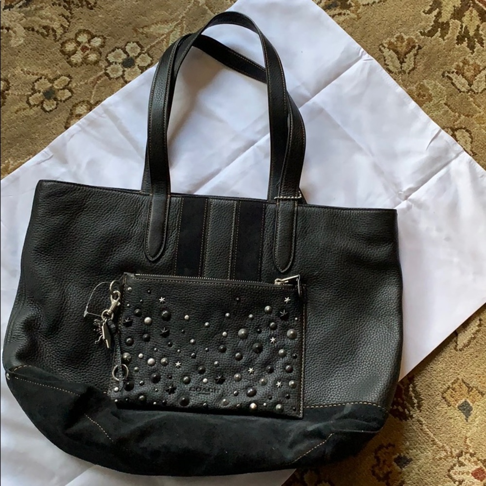 Coach handbag, black, pristine condition